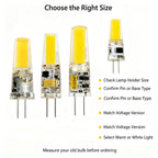 10PCS LED COB Lamp 6W Bulbs Dimmable G4 mini COB AC DC 12V 220V Candle Lights Replace 30W 40W Halogen for Chandelier Spotlight