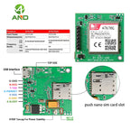 1pc New Push Nano SIM 4G CAT1 A7670G Breakout Development Kits for Global Bands