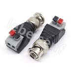 BNC male to extruded terminal connector Q9 50ohm surveillance video connector Press-type terminal adapter