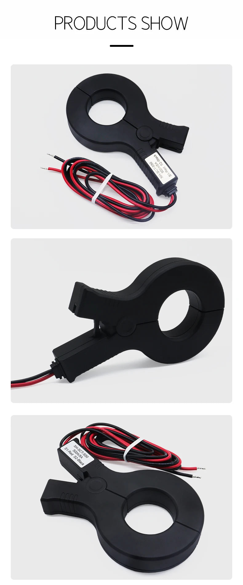 3PCS Open Clamp Current Transformer SCT-S50 500A/5A 600A/5A 800A/1 Clamp