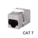 CAT.6A Pass Through Gigabit Ethernet RJ45 CAT7 Female Keystone Jacks Toolless Network Modules Shielded LAN Connector Socket