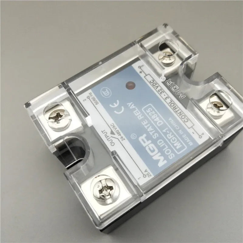 SSR MGR-1 D4810 D4825 D4840 Single Phase DC Control DC Heat Sink 3-32VDC To 220VDC 600V 10A 25A 40A DD Solid State Relay