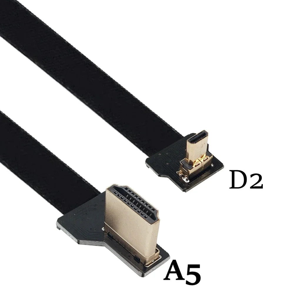 Camera 0.05M-1M FPC flexible cable drone aerial photo transmission FPV Micro HDMI to HDMI HD cable