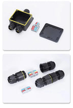 IP68 Waterproof Connector 2/3/4/5 Pin Screw Wiring Terminal Adapter For LED Light Electric Wire Connector Outdoor Junction Box