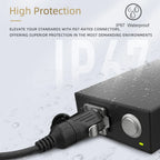 EW-LP16 Type-C Aviation USB 3.1 5A Female Socket Rear Nut Locking Jack Panel Mount Connector Waterproof Fast Charging Data Wire