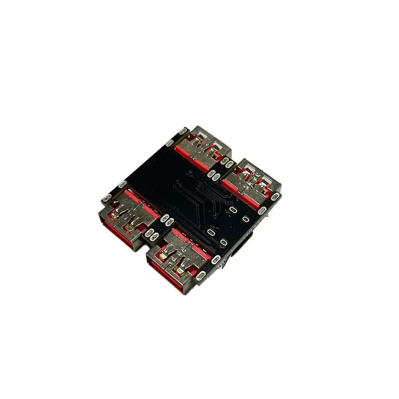 1~50Pcs XL334P4 Type C USB 2.0 4 Port Hub Expansion Module 1 To 4 USB Splitter Mini PCB Board High Speed USB Expansion Hub