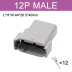 Deutsch Connector DTM Waterproof Automobile Connector With Terminal Male Female Plug&Socket DTM04-2/3/4/6/8/12P DTM06