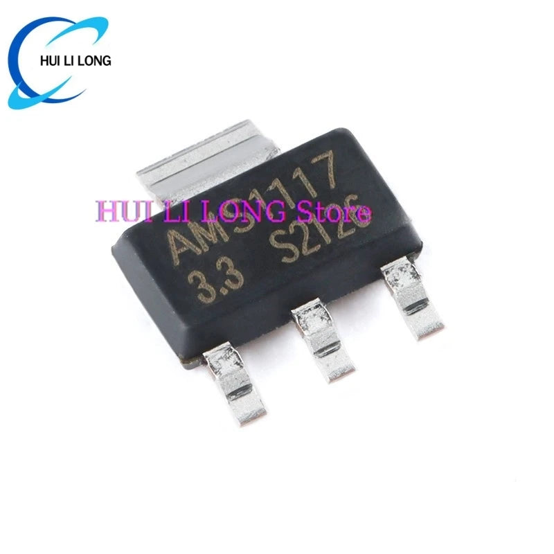 10/50/100pcs AMS1117-3.3 AMS1117 SOT-223 SOT223 Output 3.3V/1A Low Dropout Linear Regulator LDO IC Chip