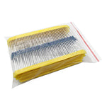 600pcs/set 30 Kinds 1/4W Resistance 1% Metal Film Resistor DSSUPPLY Pack Assorted Kit 1K 10K 100K 220ohm 1M Resistors 300pcs/set