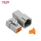 2/3/4/6/8/12Pin Deutsch Type DT Connector Plug-In With Fixed Flange DTM/DTP Waterproof Wire Automotive Connector