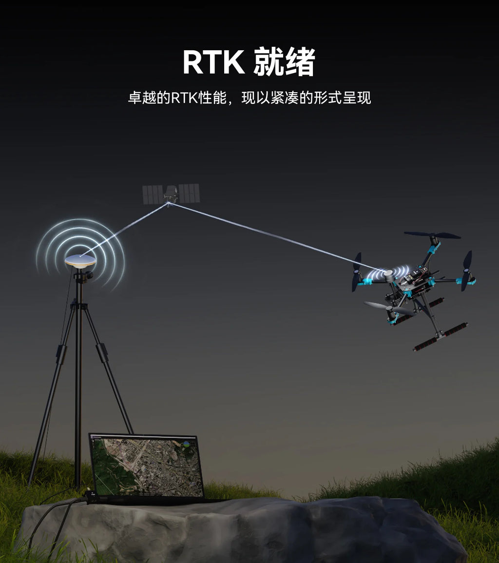 Holybro H-RTK ZED F9P Ultralight GNSS Module 12708 10Hz Mobile Station Support GPS L1C/A/L2C Galileo E1/E5b GLONASS G1/G2