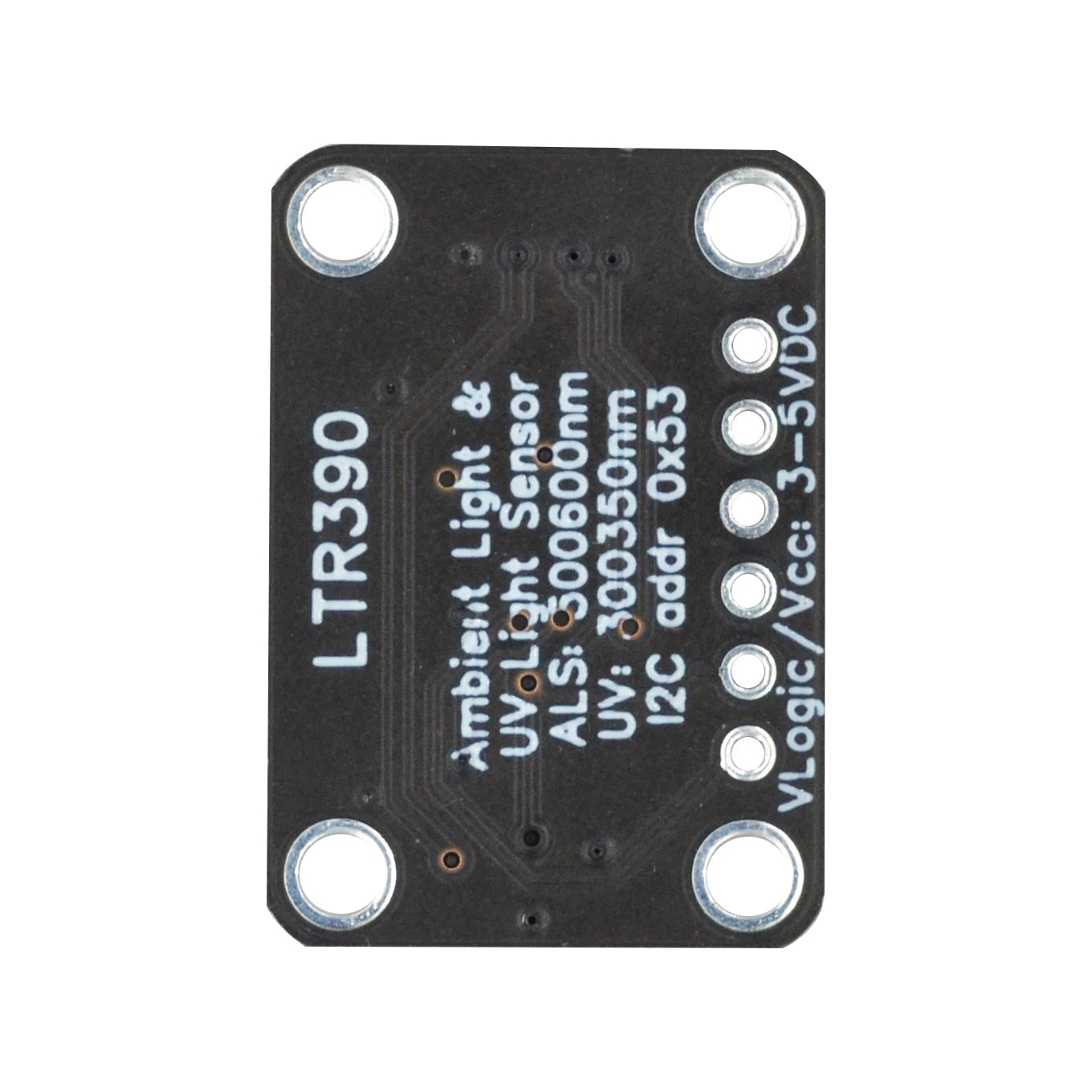 LTR390 280nm 430nm UV Gravity Light Sensor Support I2C UART 3.3 V 5V for Light Intensity Detection Weather Experience