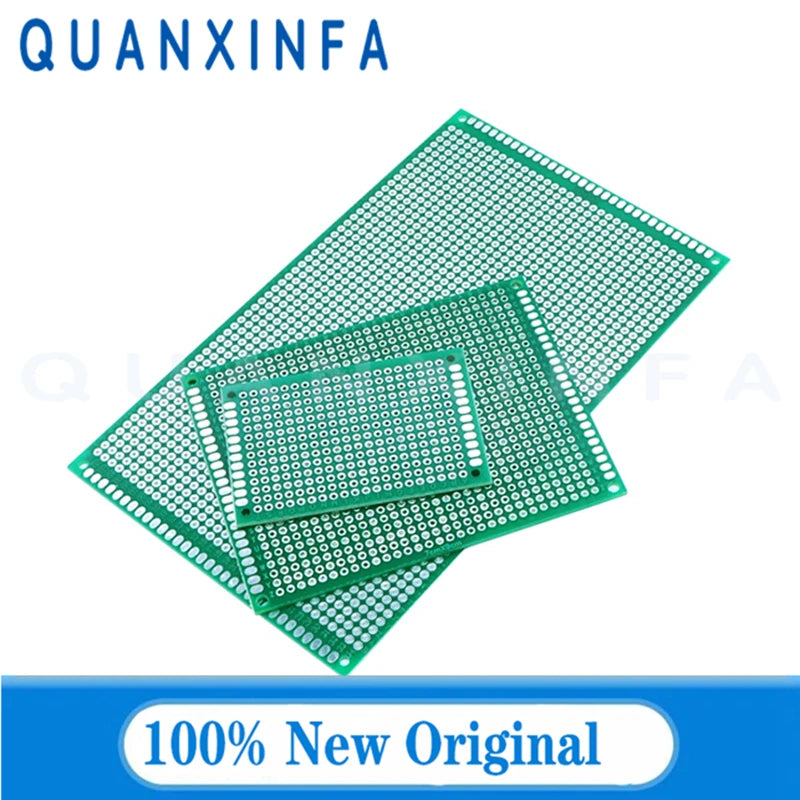 1-5PCS 6x8 5x7 4x6 3x7 2x8cm Hole plate General printed circuit board double-sided tinspray plate universal board 8*12CM 9*15CM