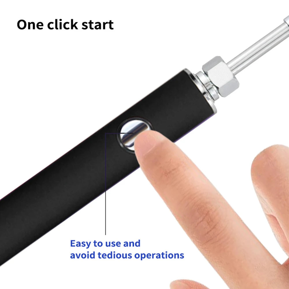 510 Thread Battery Cart Pen Adjustable Voltage Portable Electric Soldering Iron Smart Power Tool with USB Charger Cable