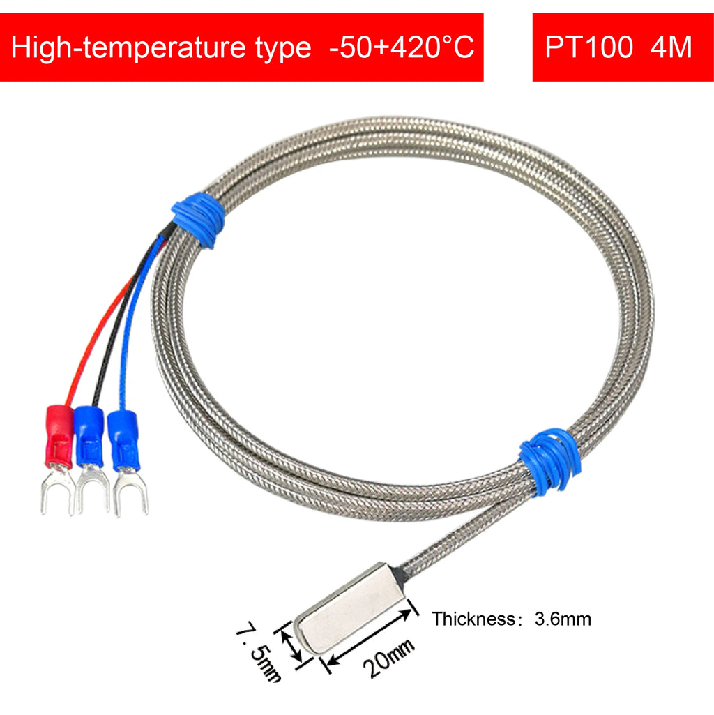 Adhesive RTD Stick-on Temperature Sensor Surface Mount RTD Pasted Type Surface End RTD Self-Adhesive RTD