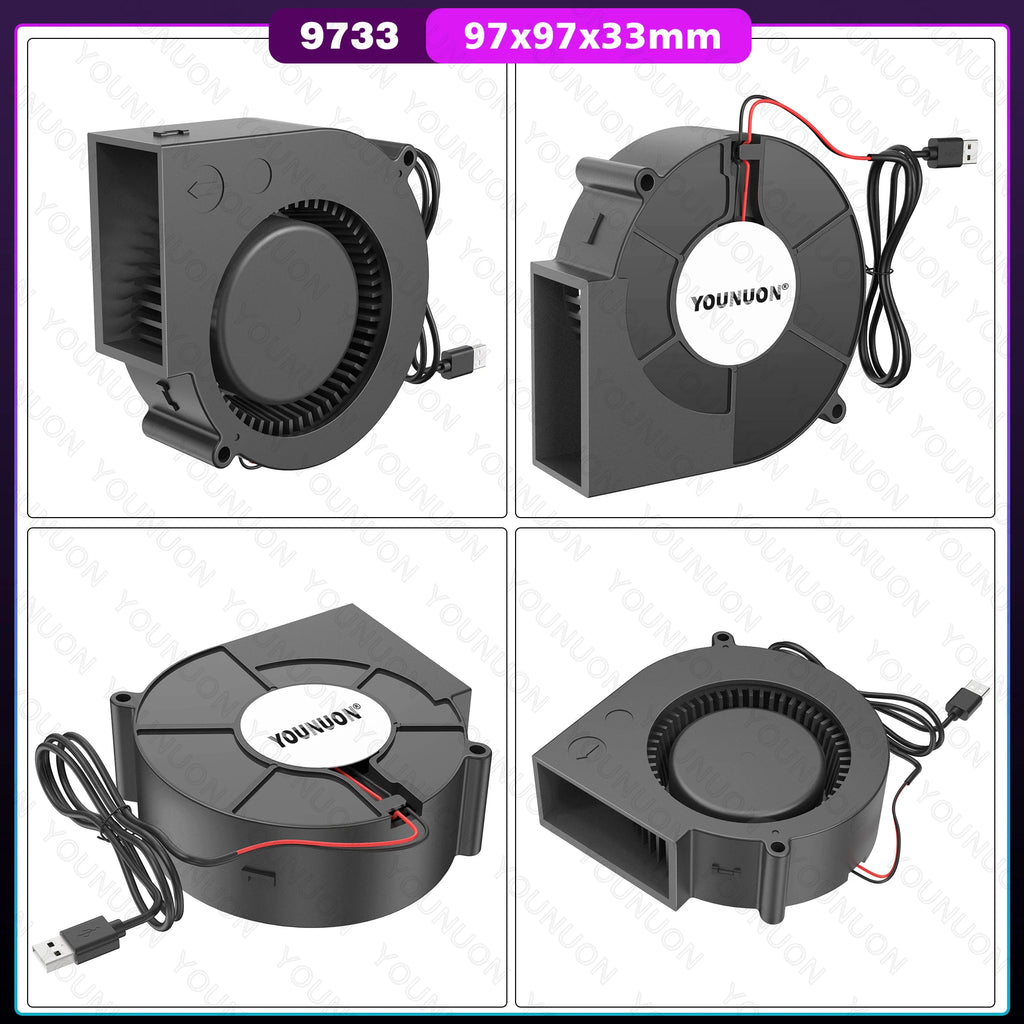 DC 5V USB  40MM 50MM 60MM 75MM 97MM 120MM Cooling Fan Brushless Motor Case Fan Blower Fan Humidifier Fan Induction Cooker Fan