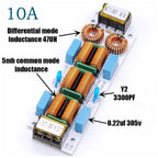 6A 10A AC 110V 220V EMI Filter 4-Level Electromagnetic Interference Suppressor Power Audio Amplifier Purifier Computer Filterin