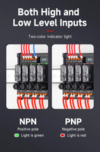ENMG DC Inline 2 4 6 8 10 12 16-Way Solid State Relay Module RT-SSK Non-contact DC PLC AC Amplifier Board 5-24V Fuse Protections