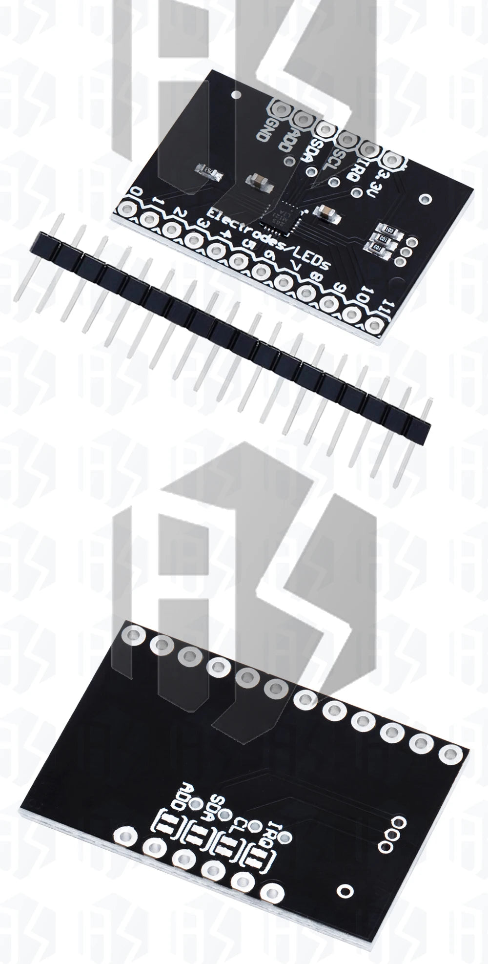 MPR121 V12 I2C Capacitive Touch Sensor Breakout Board for Arduino Compatible Keyboard Development Module
