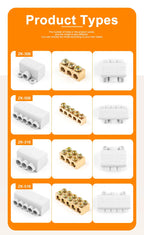 High Power 1 in Multiple out Cable Splicing 60A/400V 1-6mm2 Wire Connector Screw Wiring Terminal Block 80A/1000V 2.5-16mm2