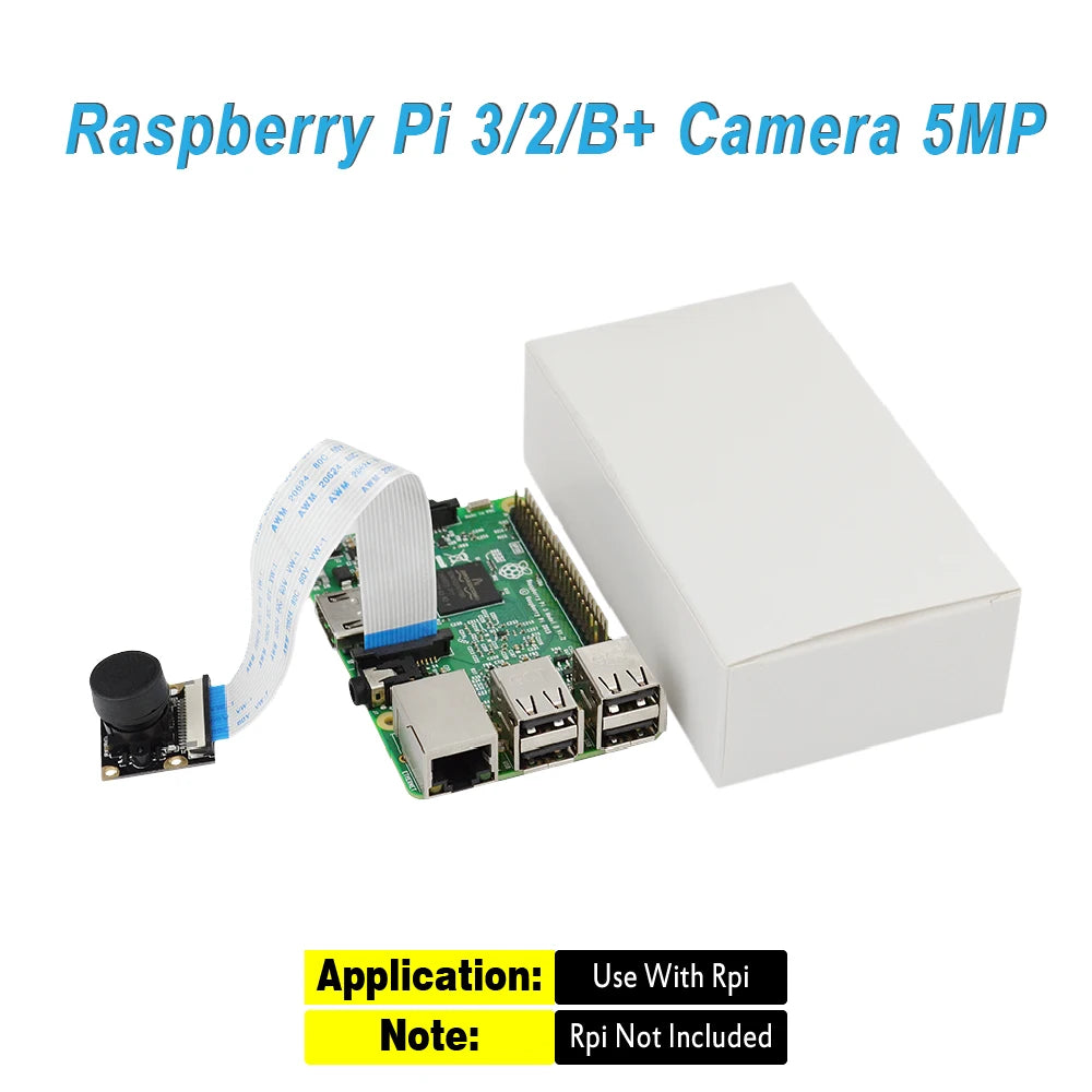 KEYESTUDIO Raspberry Pi Camera Module 5/8 Megapixels 1080p Mini HD PiNoIR Camera Wilde Angle Module For Raspberry Pi 2/3/3B/4/4B
