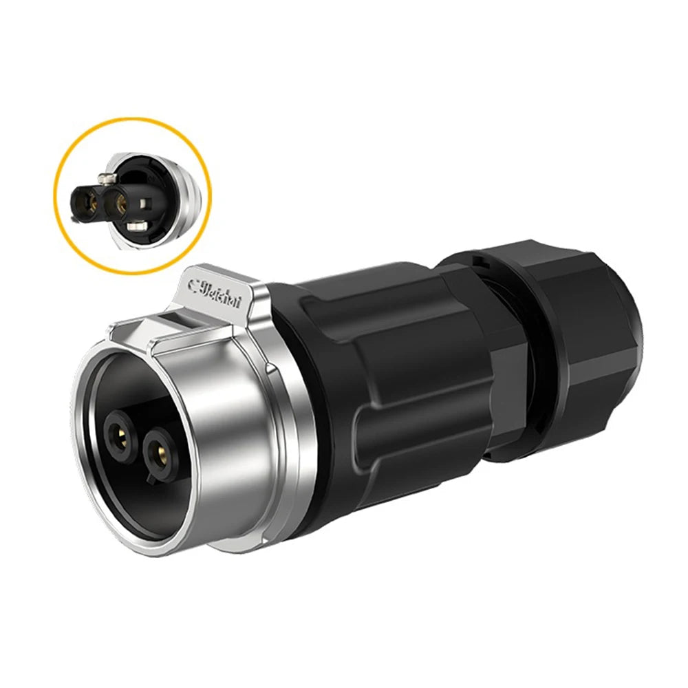 EW-LP16 IP68 Waterproof 20A 600V AC 2Pin 3Pin Crimping Quick Connection Power Aviation Connector Male Plug Female Socket Panel