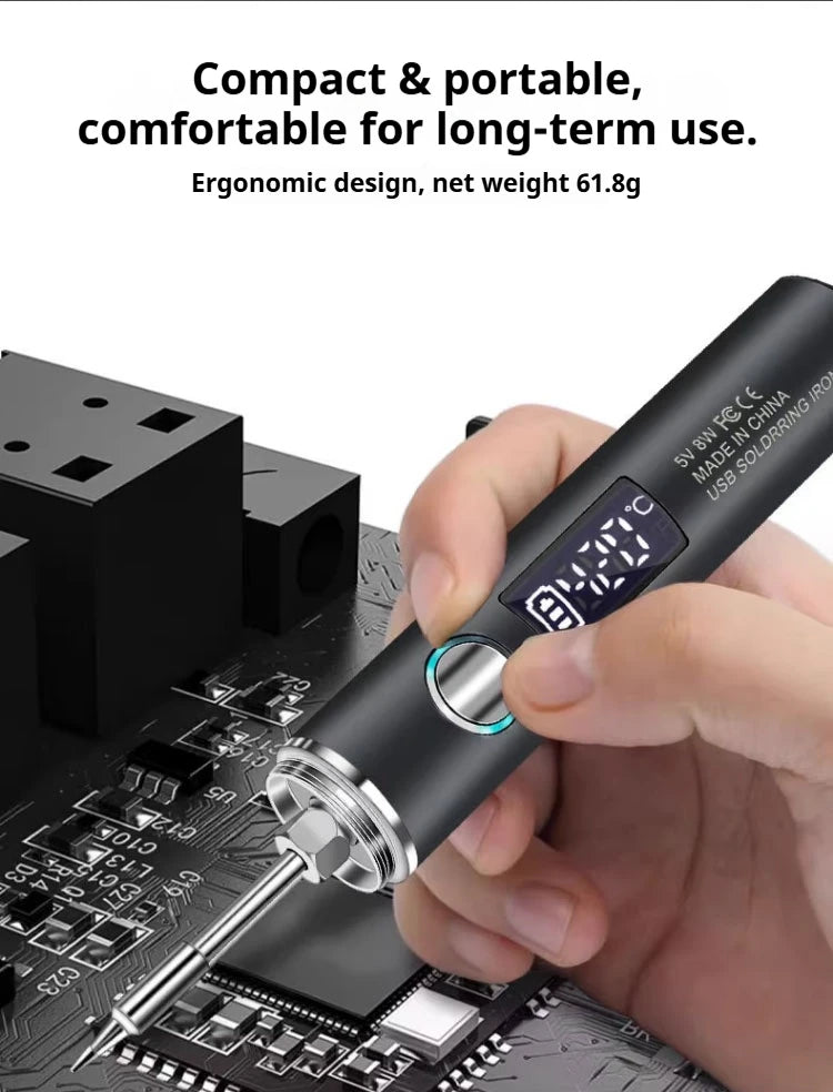 Canoyu radio soldering iron usb charging intelligent digital display portable household repair soldering iron welding pen