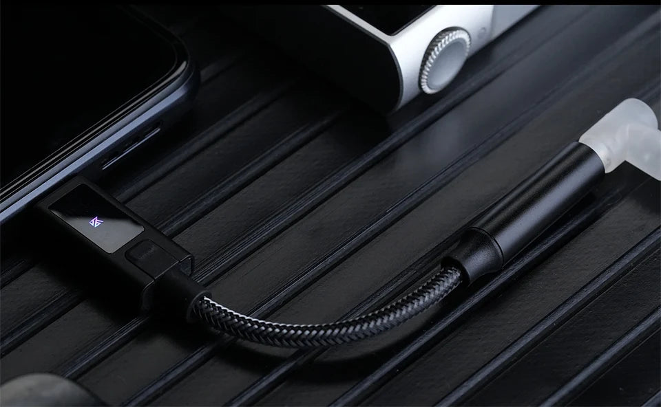 KZ AM02 Portable DAC Decoding Amplifier USB C to 3.5mm Audio Adapter with Professional 4-Stage EQ Tuning