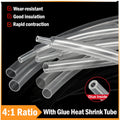 1 - 10m Transparent 4:1 Heat Shrink Tube 4mm ~ 52mm Dual Wall  Adhesive Insulated Thermoretractile Shrink Wrap Cables Protector