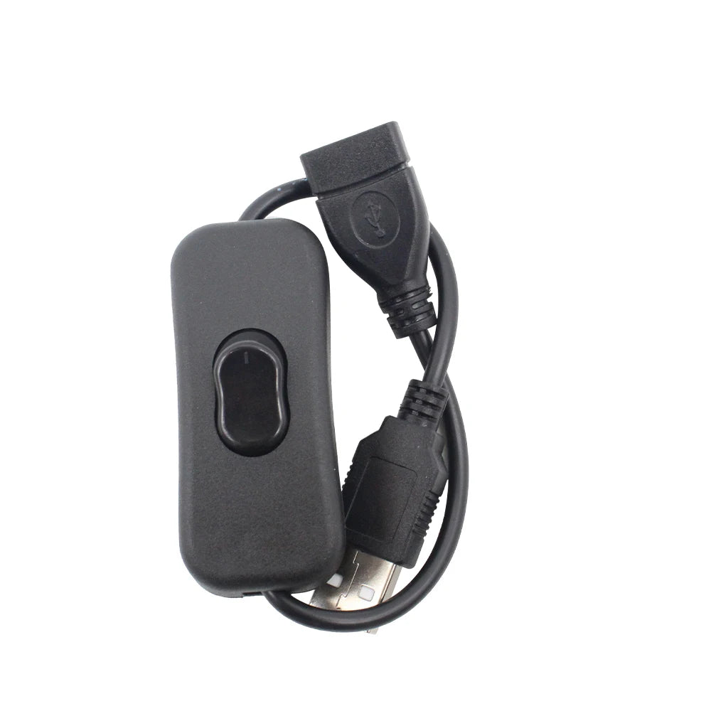 28cm USB Cable with Switch ON/OFF Cable Extension Toggle for USB LED String USB Gadget USB Power Supply Device Tools