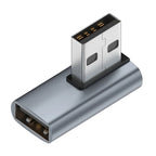 USB 3.0 Male to Female 90 Degree Right Angle Extension Adapter USB Upward Elbow Adapter 10Gbps for Laptop PC Connector Converte