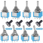 10Pcs Miniature Toggle Switch ON-OFF-ON Mini Button Rocker Power Switch 3Pin 6Pin ON-OFF MTS-102 MTS-103 MTS-202 MTS-203