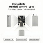1-20Pcs TP4056 3.7V Lithium Battery Charging Discharging Board With Protection Type-C USB Type C Li-ion Battery Charging Board