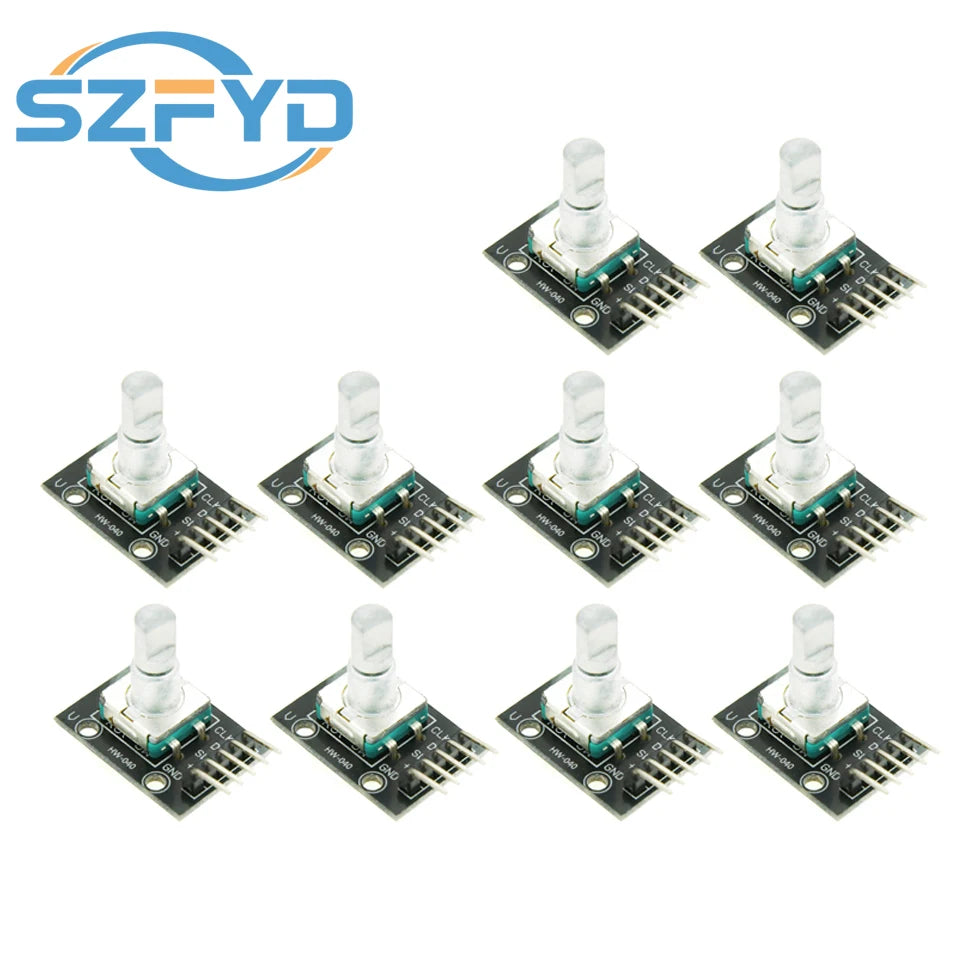 1-10PCS 360 Degree Rotary Encoder Module KY-040 Brick Sensor Development Board with Knob Cap Potentiometer KIT DIY for Arduino