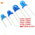 20 Pcs   Safety Y Y1 Capacitor  400VAC  250VAC  472M  102M  222M 471M 103M   4.7NF  1NF  470PF 10NF