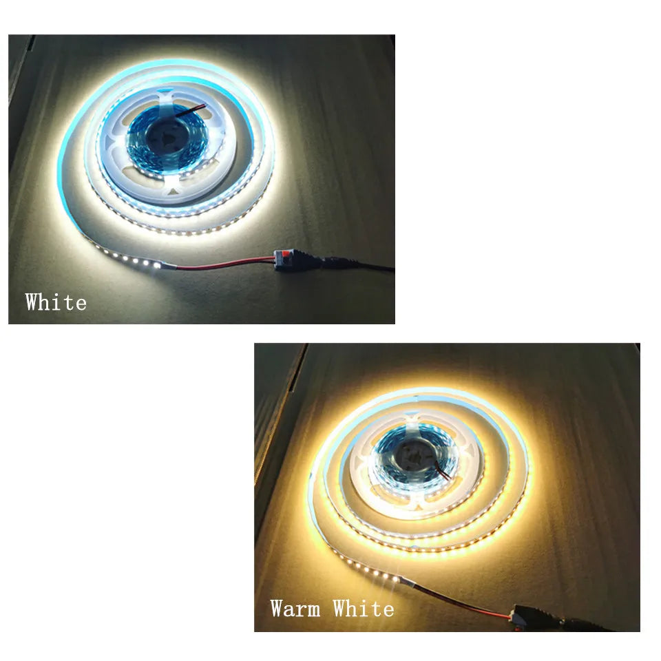 12V LED Strip 2835 8mm 5m IP20 Non Waterproof 120LEDs/m Blue/Red/Green/White /Warm White/Yellow/Pink/Natural White/Ice blue