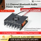 TPA3255 Amplifier XY-DP600H High Power Audio Amplifier Board 300W*2+600W Bass Output with Bluetooth for DIY Home Theater