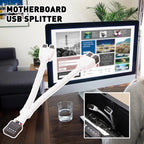 Motherboard USB Extension Cable 9 Pin 1 Female To 2 Male Y Splitter Audio HD Extension Cable Desktop 9 Pin USB2.0 HUB Connector