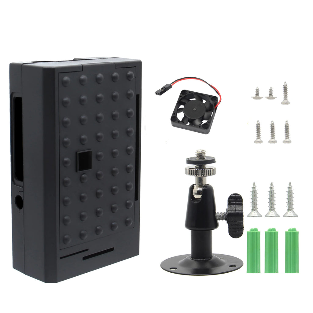 Raspberry Pi 4B 3B+ Camera Case DIY Network Camera with Metal Rotating Bracket