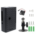 Raspberry Pi 4B 3B+ Camera Case DIY Network Camera with Metal Rotating Bracket
