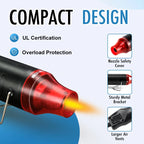 220V Hot Air Gun Soldering Temperature Blower Gun DIY Crafts Electric Power Hot Dryer Mini Heat Gun For Shrink Tubing Car Wrap