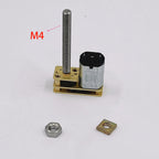 Micro N20 Full Metal Gearbox Gear Motor DC 3V-6V 15rpm-300RPM With 35mm M4 Thread Flip Output Shaft 35mm linear actuator.
