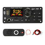 DC 7-24V MP3 Audio Decoder Module Bluetooth 5.0 Lossless Amplifier Decoder Board Music Playback Volume Controller 87.5-107.5MHz