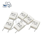 10PCS BPR MPR 5W 0.005R~100R Non-inductive Ceramic Cement Resistor Resistance 0.01R 0.05R 0.1R 0.2R 0.25R 0.3R 0.5R 4.7R 47R Ohm