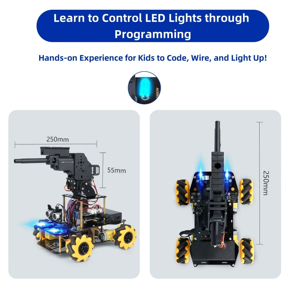 ACEBOTT ESP32 Programmable Robot Car Kit for Arduino Smart Robot Car Set for Learning Education Kits Stem Toys