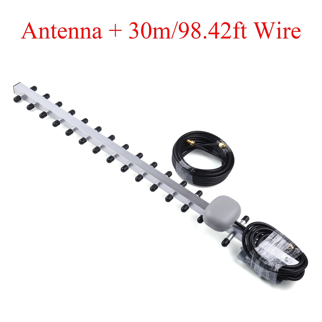 4G LTE 25dBi Antenna 791-2690MHz Outdoor Wireless Yagi Antenna SMA Male for Home/Office WiFi Network Device With Extension Wire