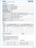 CNTD Vertical Travel Limit Switch 10A 250V CHL‑5000 CHL‑5030 CHL‑5050 CHL‑5200 CHL‑5220 CHL‑5300 Micro Switch IP65 Waterproof