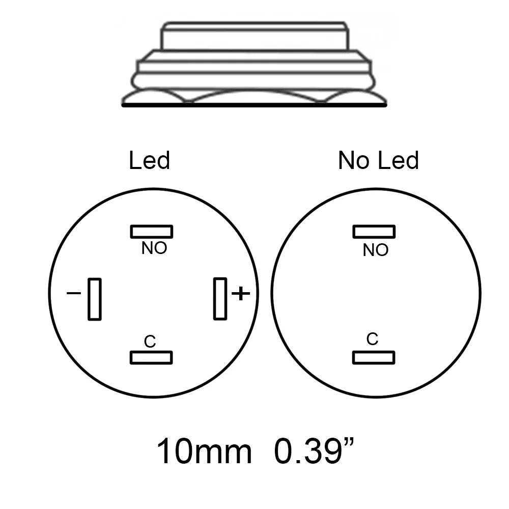 Electric Waterproof Power 12v Led Light Momentary Push Button Switch 8/10/12/16/19/22 Mm Pressure Switches 220v 24v 3v Keyboard