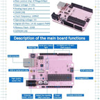 For the Improved Version of the Arduino Uno R3 Development Board, the ATmega328P Microcontroller Module Serves as the Main Contr