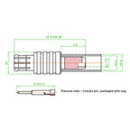 RF Coaxial Connector MMCX-JB2 Crimping RG316 174 MCX-J-1.5 Male MCX-K-1.5 Female Adapter